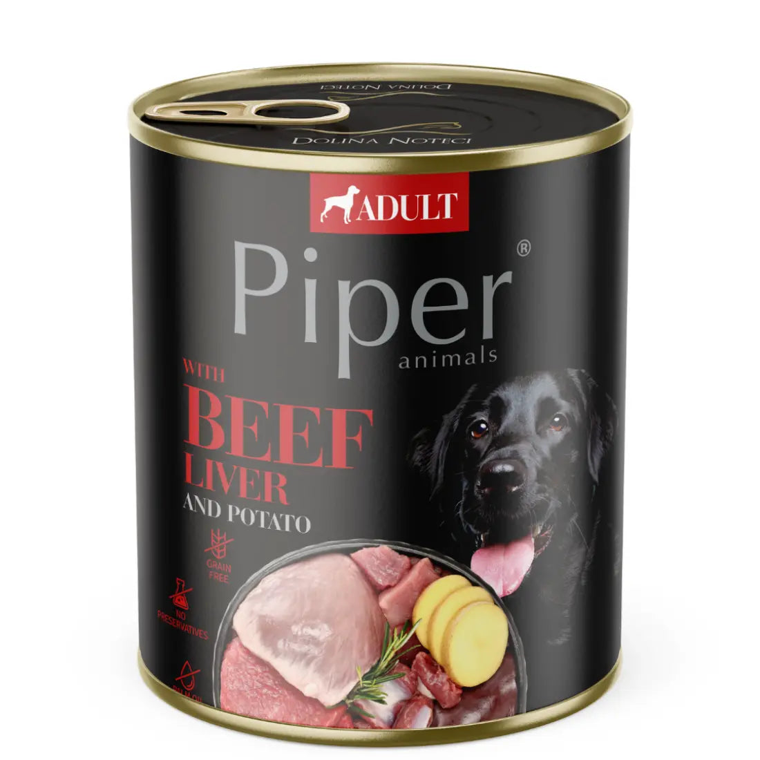 Piper Beef Liver & Potato Adult мокра храна за кучета с Телешки дроб и Картофи 800г