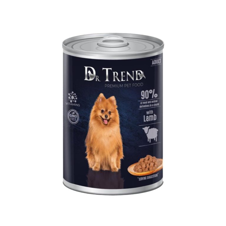 Dr. Trend Chunks in Gravy with Lamb Adult мокра храна за възрастни кучета с Агнешко, парчета в сос 400г