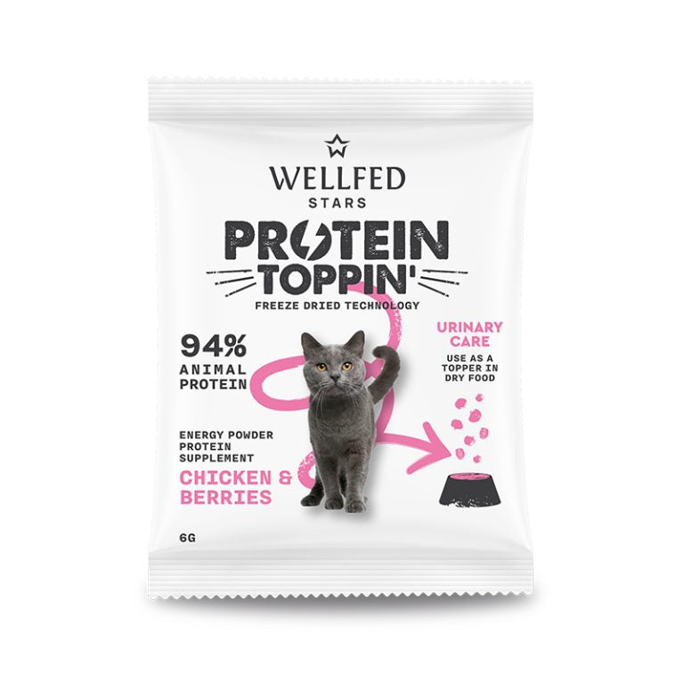 Wellfed Freeze Dried Protein Toppin' Urinary Care Протеинова заливка за уринарно здраве с Пилешко и Горски плодове 6г