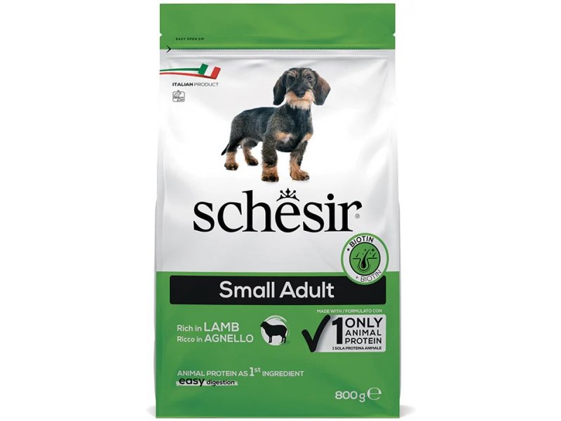 Schesir Lamb Monoprotein Small Adult храна за кучета с Агнешко 800г