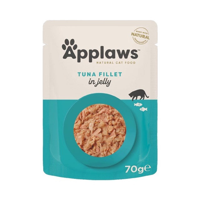 Applaws Tuna Fillet in Jelly храна за котки Риба Тон в желе 70г пауч