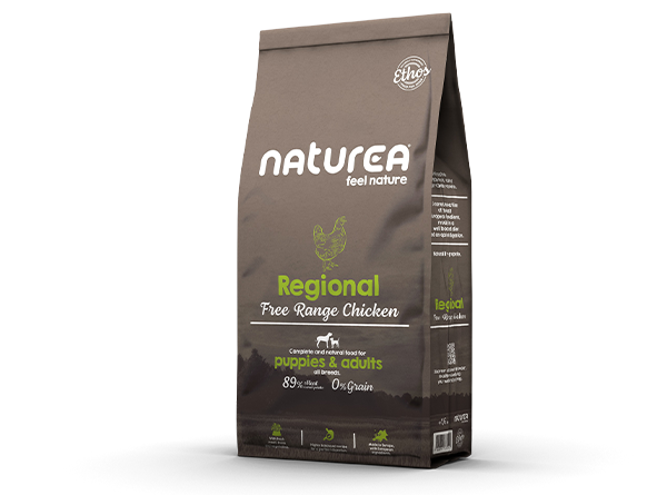 Naturea Ethos Regional Free Range Chicken Grain free Monoprotein Puppies and Adults храна за кучета От Свободно Отглеждани Пилета 1,6кг