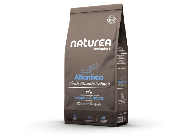 Naturea Ethos Atlantica Salmon Grain free Monoprotein Puppies and Adults храна за кучета със Сьомга 1,6кг