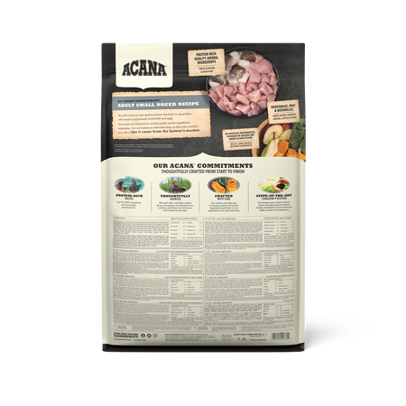 Acana Adult Small Breed Grain Free суха храна за кучета в зряла възраст от дребни породи с Пилешко и Риба 6кг