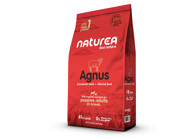 Naturea Naturals Agnus Monoprotein Puppies and Adults Висококачествена храна за подрастващи и възрастни кучета с Агнешко месо 2кг