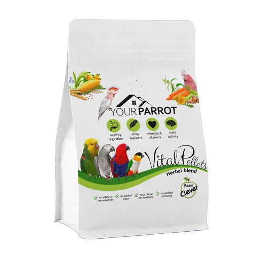 Your Parrot Vital Pellets храна за папагали Пелети Билкова смес 900гр
