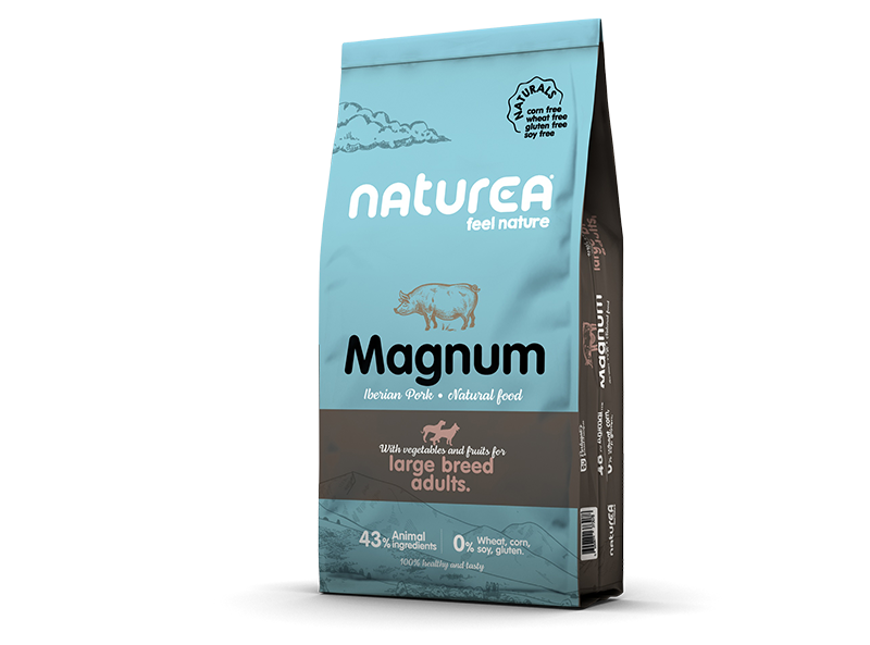 Naturea Naturals Magnum Iberian Pork Monoprotein Adult Large Breed храна за кучета от големи породи с Иберийско прасе 12кг