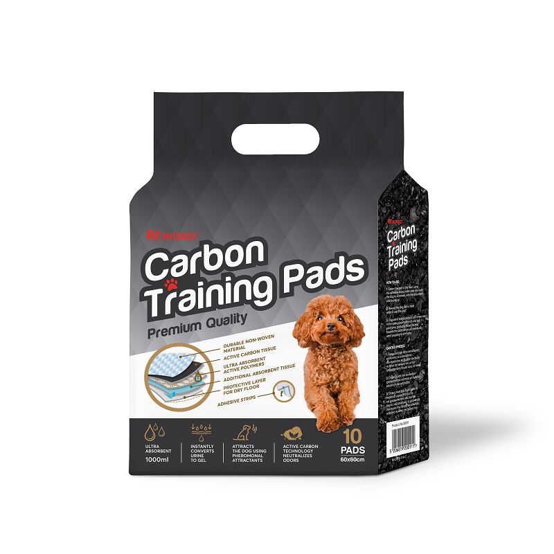Pet Interest Carbon Training Pads пелени за кучета с Активен въглен и Феромони 60 × 60 см 10 бр.