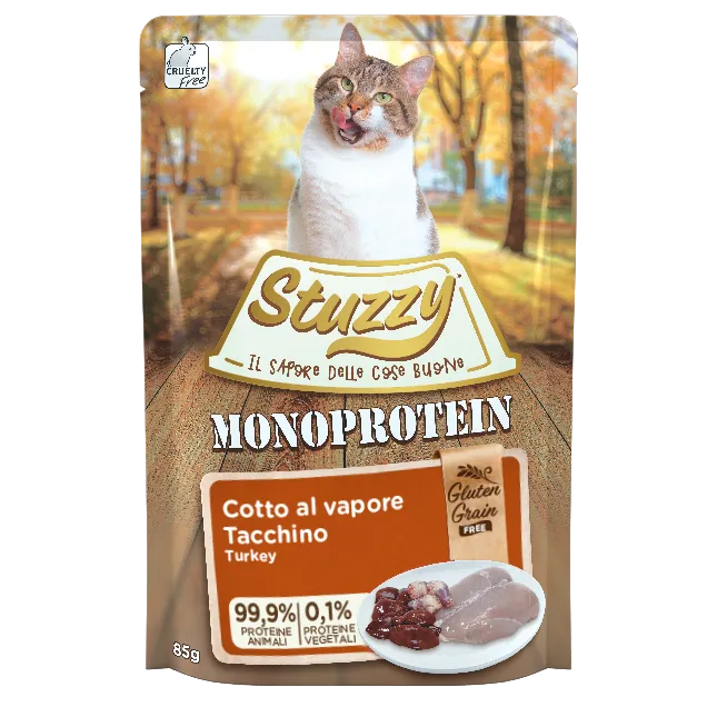 Stuzzy Grain free Monoprotein храна за котки с Пуешко 85г пауч