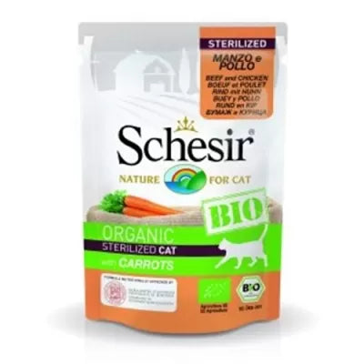 SCHESIR Sterilized BIO с Говеждо, пилешко и моркови