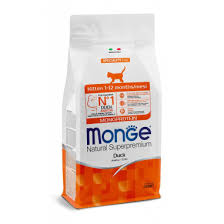 Monge Natural Monoprotein Kitten храна за подрастващи котенца с Патешко 400г