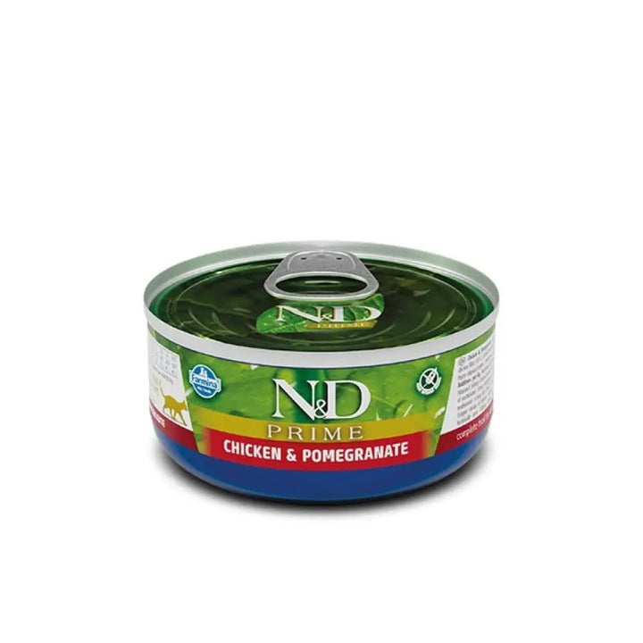 N&D Prime Chicken & Pomegranate Adult храна за котки с Пилешко и Нар 70г