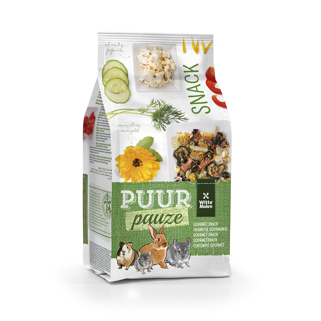 Puur Witte Molen Pauze Snack Muesli лакомство за зайчета и други гризачи 700г