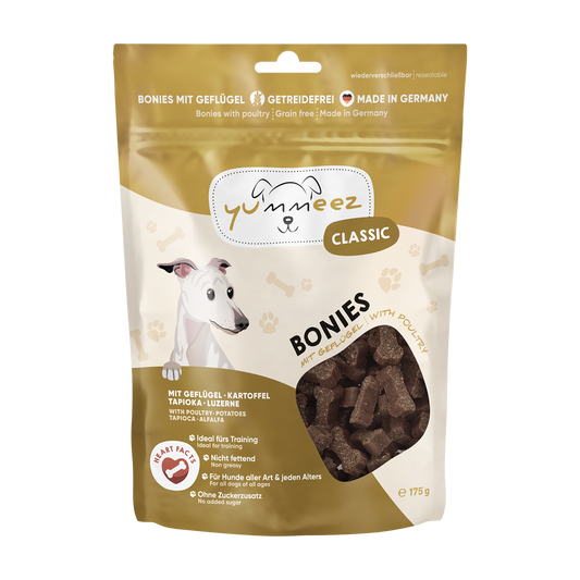Yummeez Classic Bonies Grain free лакомство за кучета с Птиче месо 175г