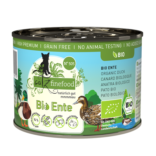 Catz Finefood BIO Duck Grain free БИО храна за котки с Патешко месо 200г