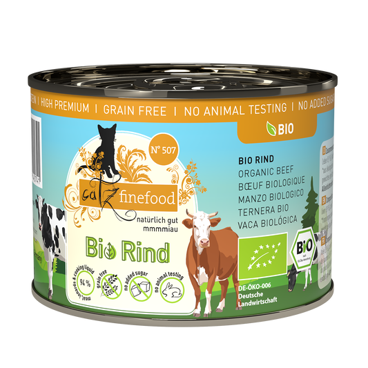 Catz Finefood BIO Beef Grain free БИО храна за котки с Телешко месо 200г