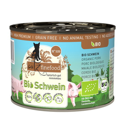 Catz Finefood BIO Pork Grain free БИО храна за котки със Свинско месо 200г