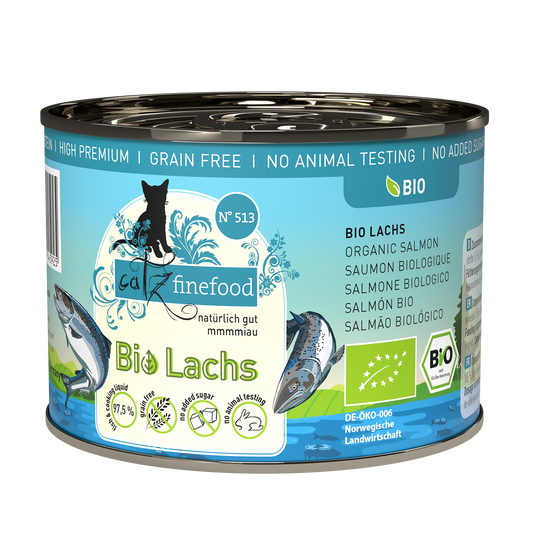 Catz Finefood BIO Salmon Grain free БИО храна за котки със Сьомга 200г