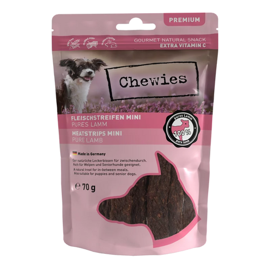 Chewies Premium Gourmet Natural Snack Pure Lamb Grain Free гурме натурално лакомство за кучета монопротеин 100% Агнешко месо 70г