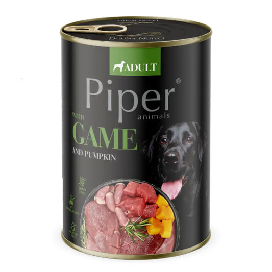 Piper Game & Pumpkin Adult мокра храна за кучета с Дивеч, Говеждо, Свинско и Тиква 400г