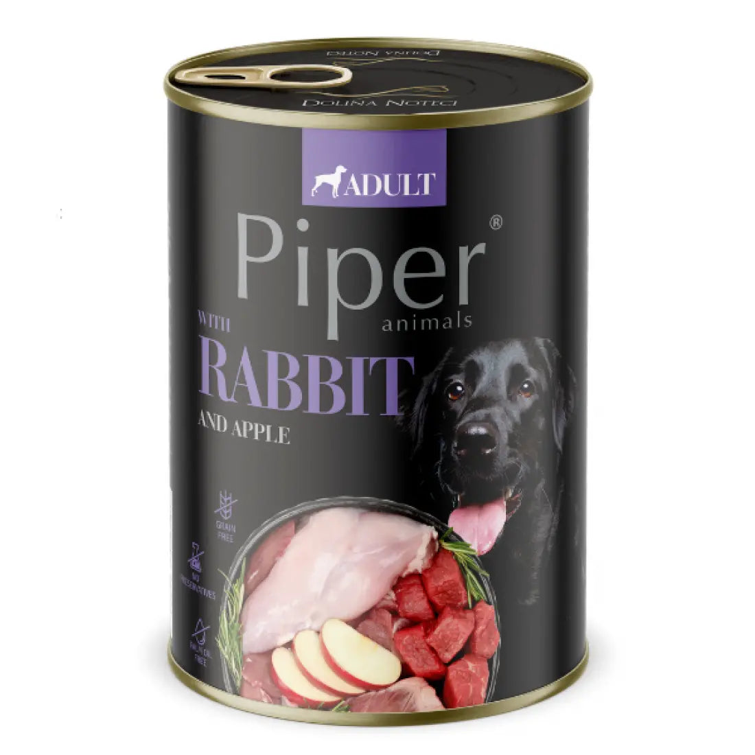 Piper Rabbit & Apple Adult мокра храна за кучета със Заешко, Заешки дроб и Ябълки 400г