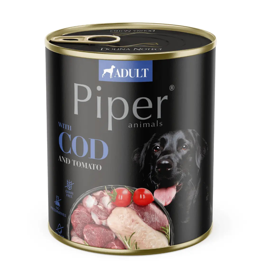 Piper Cod & Tomato Adult пълноценна мокра храна за кучета с Треска и Домати 800г