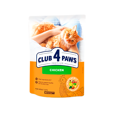 Club 4 paws Chicken Adult храна за израснали котки с Пилешко 300г