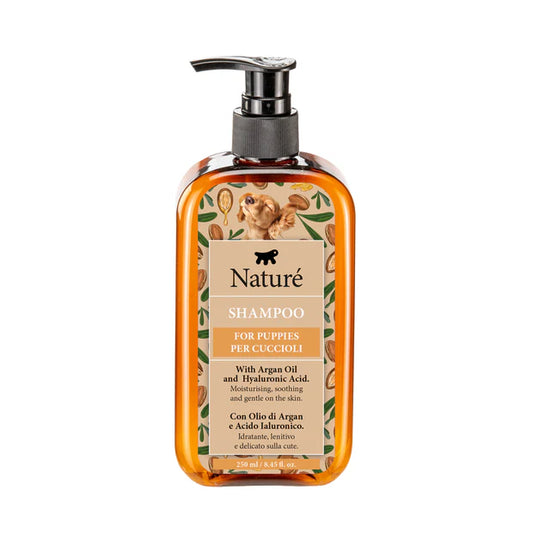 Naturè Shampoo Argan Oil & Hyaluronic Acid Puppies натурален шампоан за подрастващи кученца с Арганово масло и Хиалуронова киселина 250мл