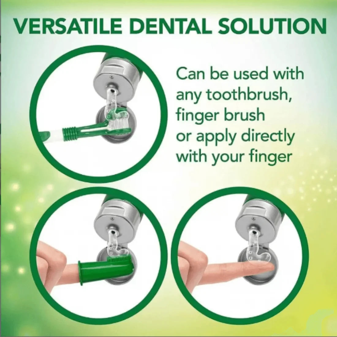 Vet's Best Dental Gel Toothpaste дентален гел за зъби за кучета с мента и карамфил + силиконова четка 100г