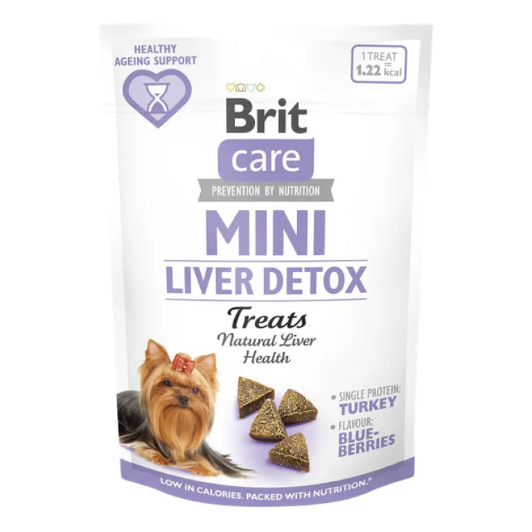Brit Care Mini Treats Liver Detox лакомство за кучета за детоксикация на черния дроб 50г