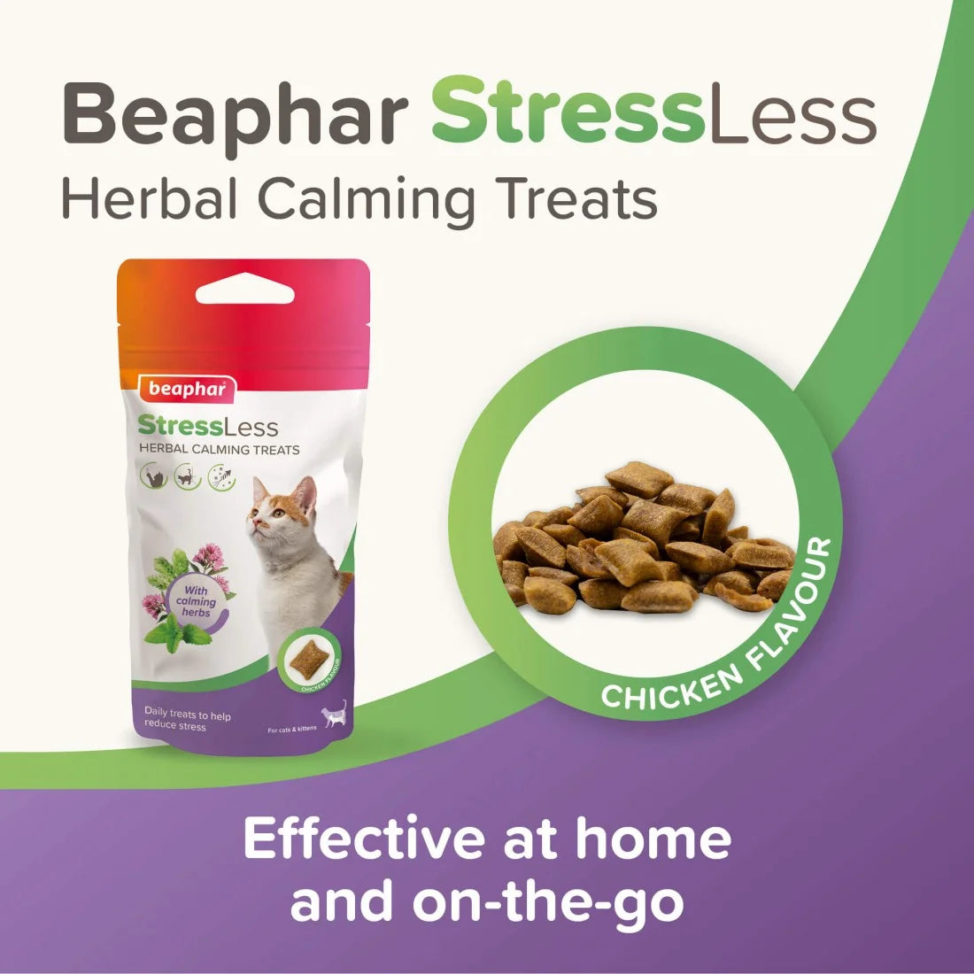 Beaphar Calming Bits успокояващо лакомство за котки при стрес и тревожност 35г
