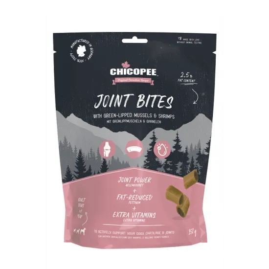 Chicopee Joint Bites кучешки хапки за стави със зеленоусти миди и скариди 350г