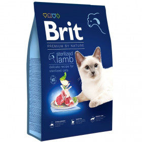 Brit Premium By Nature Lamb Sterilised храна за кастрирани котки с Агнешко 1,5кг