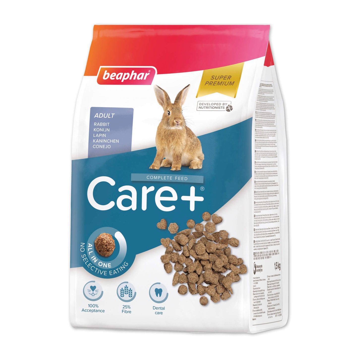 Beaphar Rabbit Care+ Super Premium храна за зайчета над 10 месеца 1,5кг