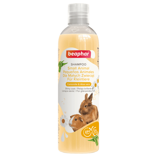 Beaphar Small Animal Camomile&Aloe vera хипоалергенен шампоан за морски свинчета, зайчета и други дребни животни с Лайка и Алое вера 250мл