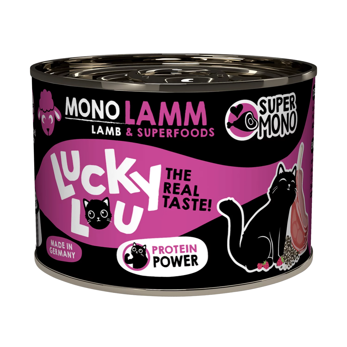 Lucky Lou SuperMono² Lamb монопротеинова храна за котки с агнешко 200 г