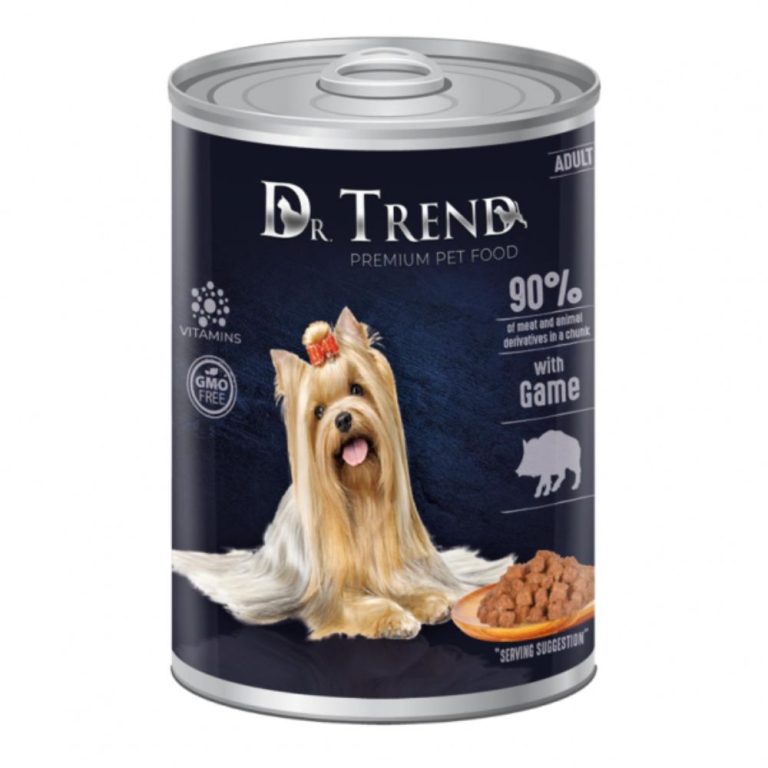 Dr. Trend Chunks in Gravy with Game Adult мокра храна за възрастни кучета с Дивеч, парчета в сос 400г