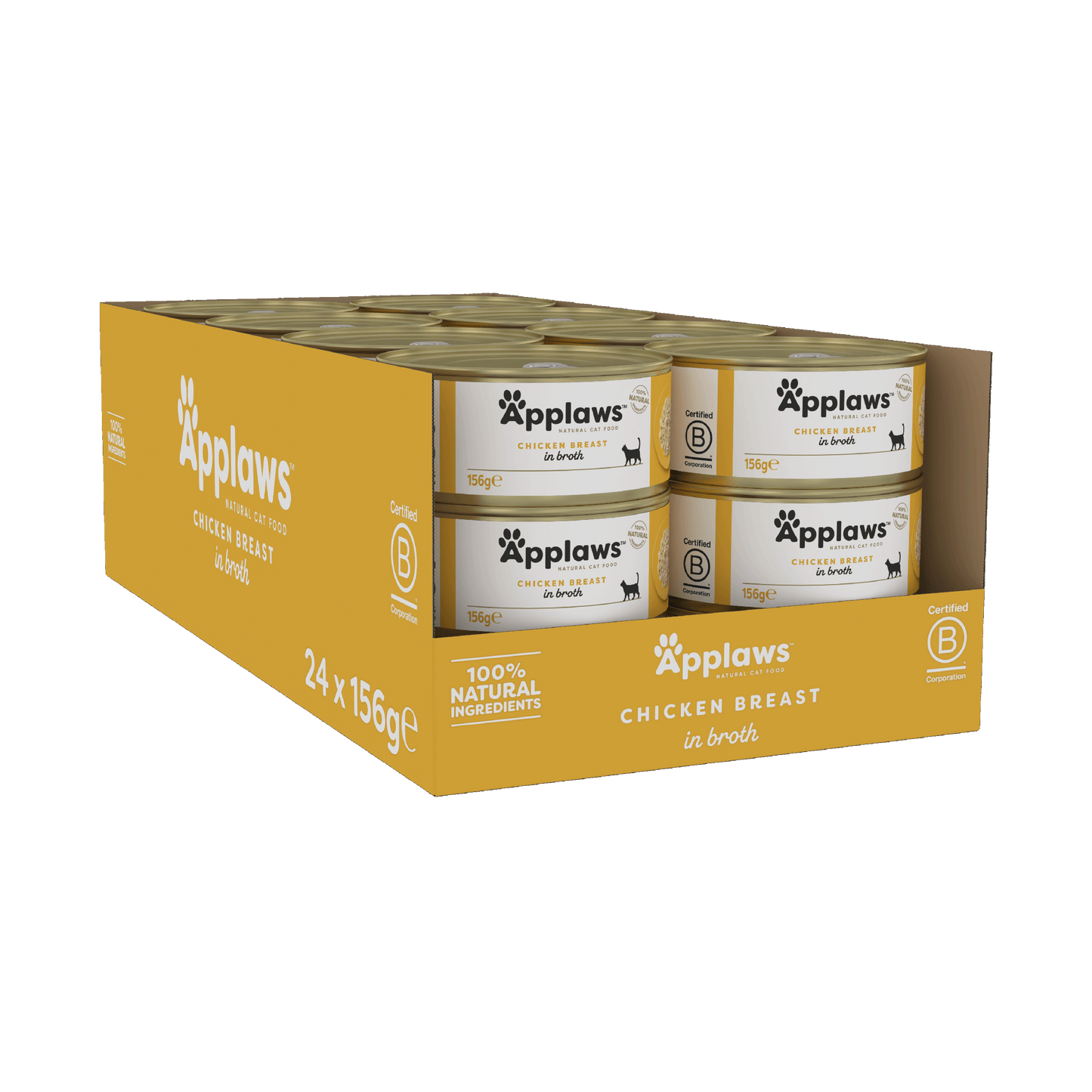 Applaws Chicken Breast Adult храна за котки с Пилешко филе в бульон 24 х 156г