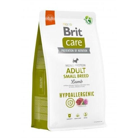 Brit Care Lamb & Rice Hypoallergenic Adult Small Breed храна за кучета от дребни породи с Агнешко и Oриз 3кг