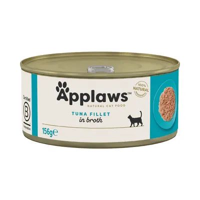 Applaws Tuna Fillet Adult храна за котки с филе от Риба тон в бульон 156г