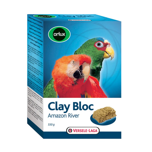 Versele Laga Clay Bloc Amazon River глинен блок за големи и средни папагали 550г