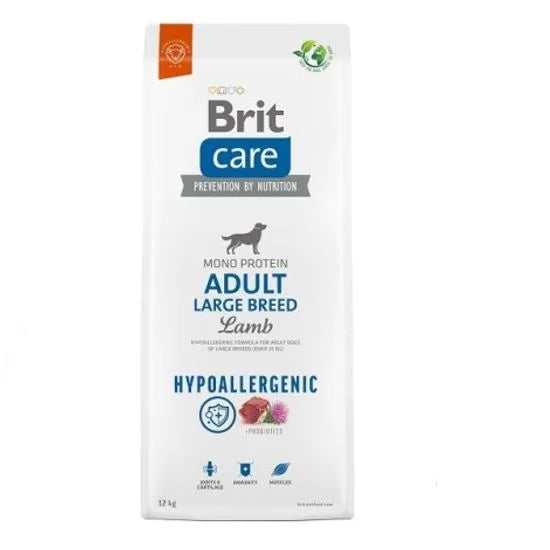 Brit Care Lamb Hypoallergenic Adult Large Breed храна за кучета от големи породи с Агнешко 12кг