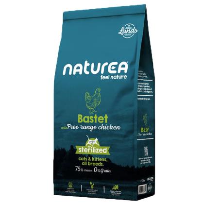 Naturea Lands Bastet Grain free супер премиум храна за котки със 75% Пилешко месо 1,6кг