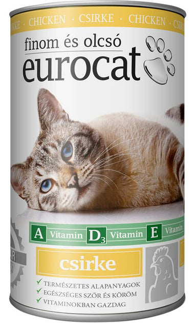 EUROCAT Poultry храна за котки с Пилешко месо 415г консерва