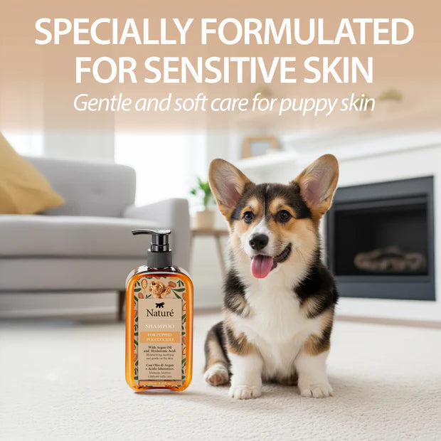 Naturè Shampoo Argan Oil & Hyaluronic Acid Puppies натурален шампоан за подрастващи кученца с Арганово масло и Хиалуронова киселина 250мл