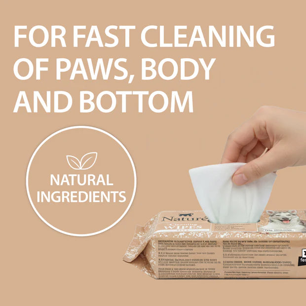 Naturè Cleaning Wipes Aloe мокри кърпички за кучета и котки с Алое 40бр/оп