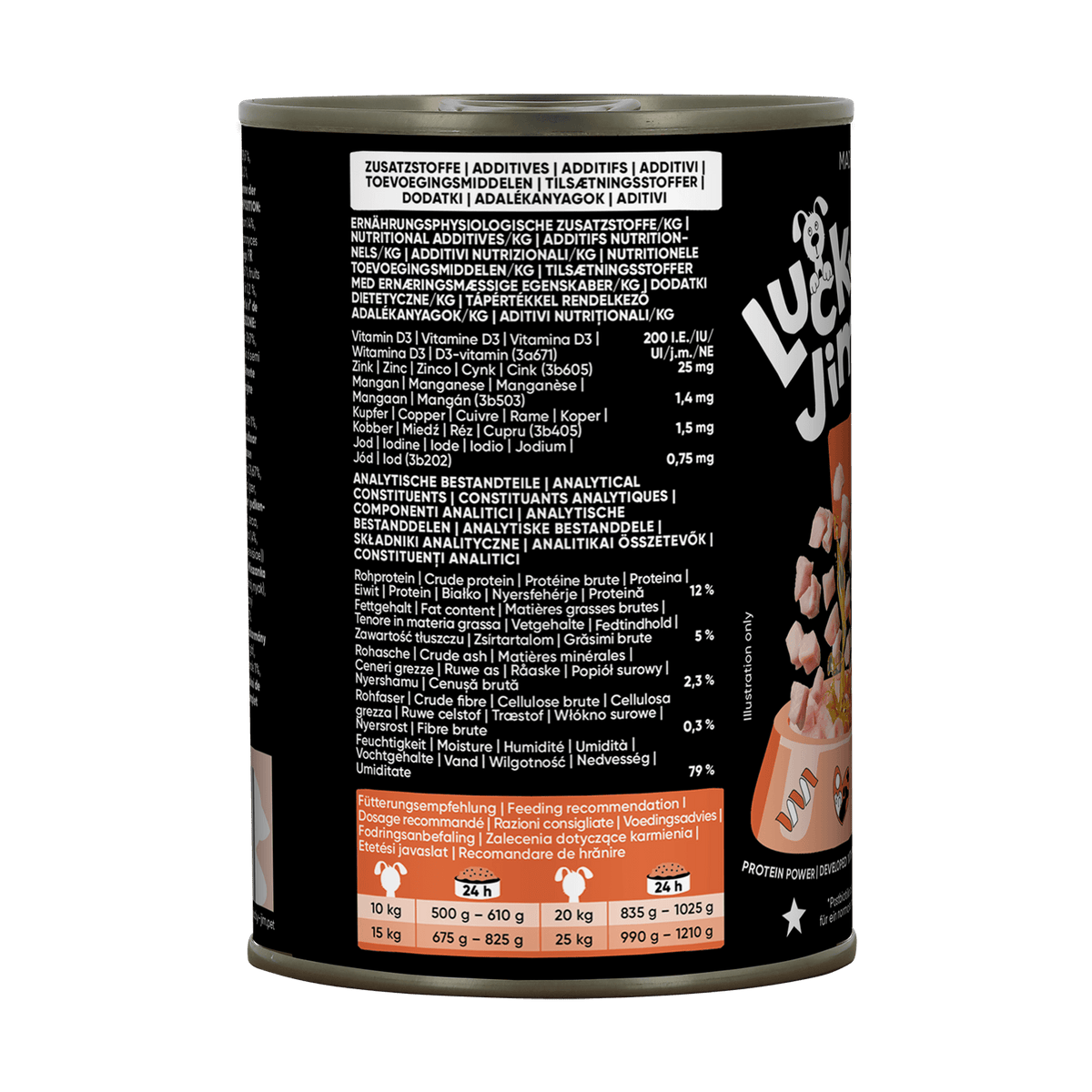 Lucky Jim Mono Turkey Grain Free Monoprotein Adult беззърнена монопротеинова мокра храна за кучета с 65% Пуешко месо, Суперхрани и Постбиотици 400г