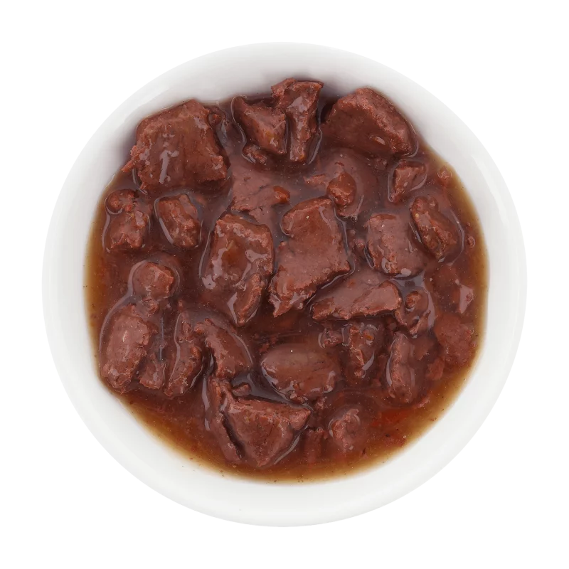 Pawsome! Beef Grain Free Adult храна за котки с Телешко месо, Суперхрани и Фини Билки 4 х 85г пауч