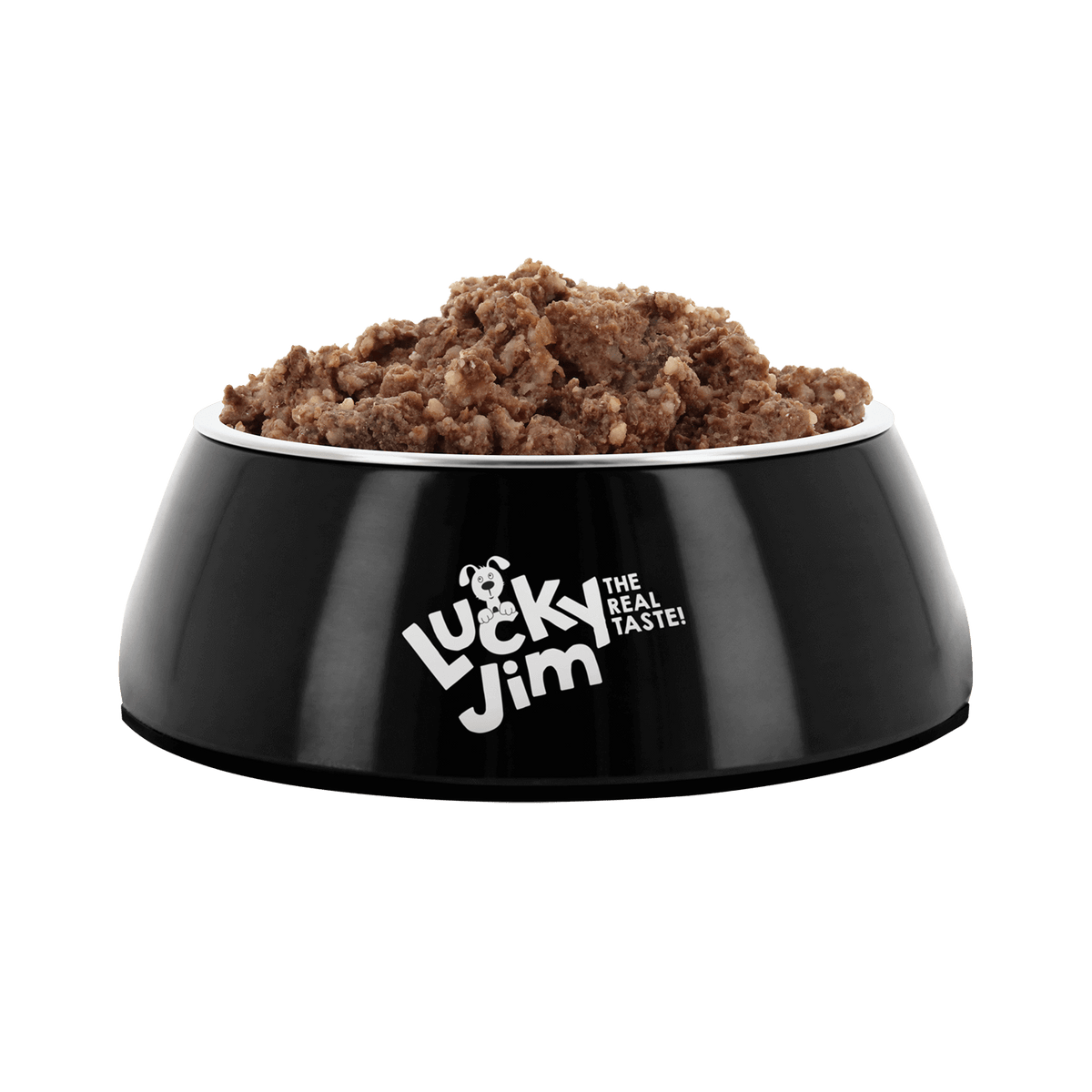 Lucky Jim Beef & Venison Adult мокра храна за кучета с 65% Телешко и Еленско месо, Постбиотици и Зеленоуста мида 400г