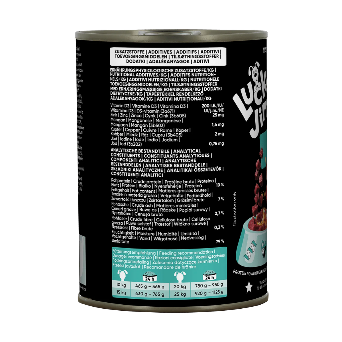 Lucky Jim Mono Horse Grain Free Monoprotein Adult беззърнена монопротеинова мокра храна за кучета с 65% Конско месо, Суперхрани и Постбиотици 400г